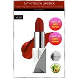 Alix Avien Uzun Süre Kalıcı Nemlendirici Pürüzsüz Etkili Yarı Mat Ruj - Satin Touch Lipstick 827 Bordeaux