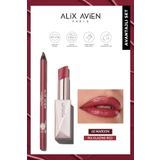 Alix Avien Uzun Süre Kalıcı Suya Dayanıklı Dudak Nemlendiricili Dolgunlaştırıcı Lipgloss ve Lipliner Seti 05