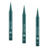 ALIX AVIEN Uzun Süre Kalıcı, Suya Dayanıklı Ve Yumuşak Uçlu Yeşil Göz Kalemi - Inkliner Eyeliner Sacramento (3 paketi)