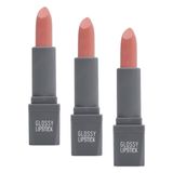 ALIX AVIEN Uzun Süre Kalıcı Yoğun Renk Veren Nemlendirici Parlak Ruj - Glossy Lipstick 301 Bright Pink (3 paketi)