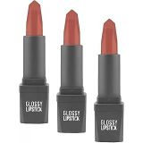 ALIX AVIEN Uzun Süre Kalıcı Yoğun Renk Veren Nemlendirici Parlak Ruj - Glossy Lipstick 308 Terracotta Nude (3 paketi)