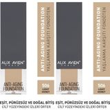 ALIX AVIEN Yaşlanma Karşıtı Vitamin Içeren Nemlendirici Spf15 Fondöten - Anti Aging Foundation 506 Light Honey (2 paketi)