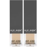 Alix Avien Yaşlanma Karşıtı Vitamin İçeren Nemlendirici SPF15+ Fondöten Anti Aging Foundation 509 Warm Amber (2 paketi)
