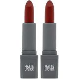 ALIX AVIEN Yoğun Renk Veren Uzun Süre Kalıcı Nemlendirici Kadifemsi Mat Ruj - Matte Lipstick 411 Spicy Terracot (2 paketi)
