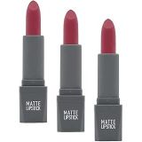 ALIX AVIEN Yoğun Renk Veren Uzun Süre Kalıcı Nemlendirici Kadifemsi Mat Ruj - Matte Lipstick 414 Deep Pink (3 paketi)