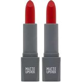 ALIX AVIEN Yoğun Renk Veren Uzun Süre Kalıcı Nemlendirici Kadifemsi Mat Ruj - Matte Lipstick 421 Orange Red (2 paketi)