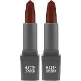 ALIX AVIEN Yoğun Renk Veren Uzun Süre Kalıcı Nemlendirici Kadifemsi Mat Ruj - Matte Lipstick 424 Ruby Red (2 paketi)