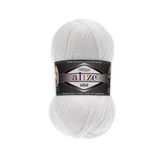 Alize 055 Beyaz Superlana Midi El Örgü İpi