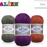 Alize 106 Kırmızı Diva El Örgü İpi