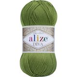 Alize 210 Diva 5 Adet Yeşil Örgü İpi