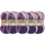Alize 2630 Angora Gold Batik 5 Adet El Örgü İpi
