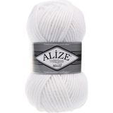 Alize 5 Adet Alize Superlana Maxi 55 Beyaz