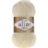 Alize 5 Adet Diva 01 Krem