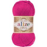 Alize 5 Adet Diva Merserize Ip Yazlık Bikini Bustiyer Bluz Örgü Ipi Fuşya 149
