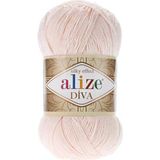 Alize 5 Adet Diva Merserize Ip Yazlık Bikini Bustiyer Bluz Örgü Ipi Pudra 382