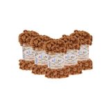 Alize ( 5 Adet ) El Örgü Ipliği 5'li Paket - 179 Deve Tüyü - 100 Gr. 9 Mt. Parmak Örgü Ipi
