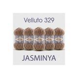 Alize 5 Adet Kadife İp Velluto no 329 süveter, şapka, atkı, battaniye, yastık, amigurumi hobi