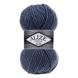 Alize 5 Adet Süperlana Maxi Denim Melanj 203 Kalın El Örgü Ipi Yelek Hırka Ipi Atkı Bere Kazak Ipliği