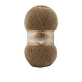 Alize 5 x 100 g Angora altın tek renkli 500 gram yün, %20 yün oranı, Türk yünü tiftik (466)