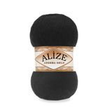 Alize 60 Siyah 5'li Angora Gold El Örgü İpi