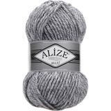 Alize 801 jaspe Gri 5'li Süperlana Maxi El Örgü İpi