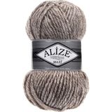 Alize 803 Jaspe Sütlü Kahve Superlana Maxi Örgü İpi