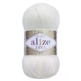Alize Alize Diva -1055 Beyaz - 1 Paket Fiyatıdır Mikrofiber Akrilik