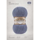 Alize Angora Gold %20 Yün El Örgü İpi 203 Denim Melanj