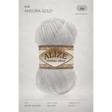 Alize Angora Gold %20 Yün El Örgü İpi 208 Açık Gri Melanj