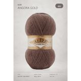 Alize Angora Gold %20 Yün El Örgü İpi 493 Kahverengi