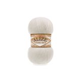 Alize Angora Gold 450 Inci Beyazı Renk El Örgü Ipi - 5 Adet