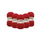 Alize Angora Gold 5’li Paket El Örgü İpi 100g x 5 Adet - Renk Kodu: 106 - Koyu Kırmızı
