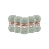 Alize Angora Gold 5’li Paket El Örgü İpi 100g x 5 Adet - Renk Kodu: 515 - Deniz Köpüğü
