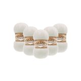 Alize Angora Gold 5’li Paket El Örgü İpi 100g x 5 Adet - Renk Kodu: 62 - Açık Krem