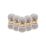 Alize Angora Gold 5’li Paket El Örgü İpi 100g x 5 Adet - Renk Kodu: 652 - Kaldırım Taşı