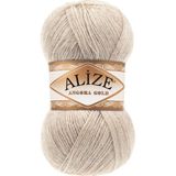 Alize Angora Gold El Örgü İpi Bej Melanj Renk Kodu:152 100 Gram %20 Yün %80 Akrilik - Deniz Yeşili