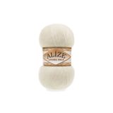 Alize Angora Gold El Örgü Ipi Ipliği Yünü Renk Kodu:01 Krem