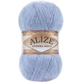 Alize Angora Gold El Örgü Ipi Ipliği Yünü Renk Kodu:40 (MAVİ)