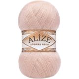 Alize Angora Gold El Örgü Ipi Ipliği Yünü Renk Kodu:404 (pudra)