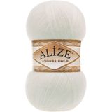 Alize Angora Gold El Örgü Ipi Ipliği Yünü Renk Kodu:62 Açık Krem
