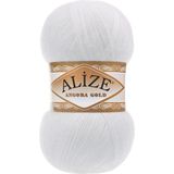 Alize Angora Gold El Örgü Ipi Renk Kodu:55-Beyaz