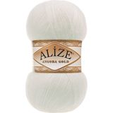 Alize Angora Gold El Örgü Ipi Renk Kodu:62-Açık Krem