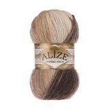 Alize Angora Gold Kahverengi Batik El Örgü İpi 6779
