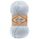 Alize Baby Best 224 Buz Mavisi %10 Bambu - %90 Akrilik Tüylenme Yapmayan Bebek El Örgü İpi