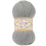 Alize Baby Best 344 Kalay Gri %10 Bambu - %90 Akrilik Tüylenme Yapmayan Bebek El Örgü İpi