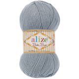 Alize Baby Best Bebek El Örgü İpi %10 Bambu %90 Akrilik 119 Gümüş Gri