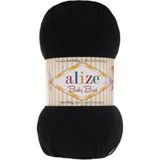 Alize Baby Best El Örgü Ipi Ipliği Yünü Renk Kodu:60 Siyah