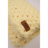 Alize Bebek Battaniyesi Panduf 2’li SET 100x100cm Açık Sarı Unisex Hamile Hediyesi Puffy Organik Sertifika - 100 x 100 cm