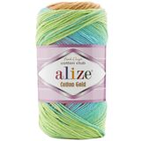 Alize Cotton Gold Batik 4530 Crop Elbise Amigurumi Motifli Hırka Pamuk Ip 100 gr 330 Metre %55 Pamuk