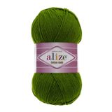 Alize Cotton Gold El Örgü İpi - 1 Adet -%55 Pamuklu Amigurumi ve Bebek Yünü - Tüylenmez Yumuşak Doku - 100gr, 330 Metre (35 Yeşil)
